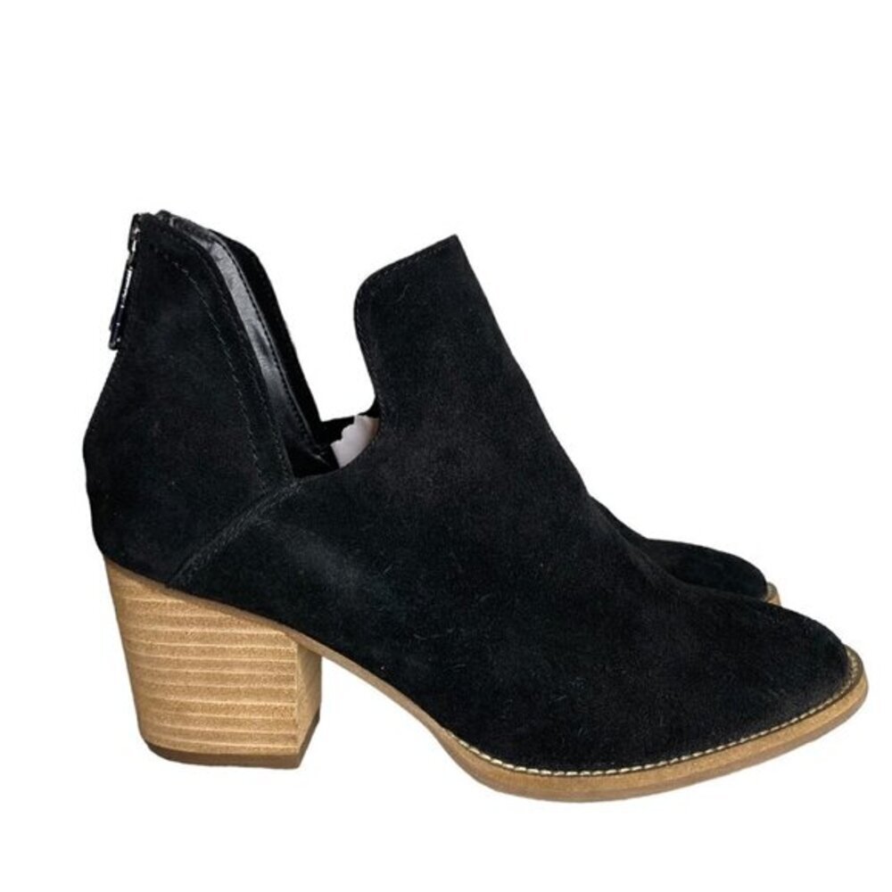 Blondo Womens Neda Waterproof Boot Black‎ Nubuck Size 8M